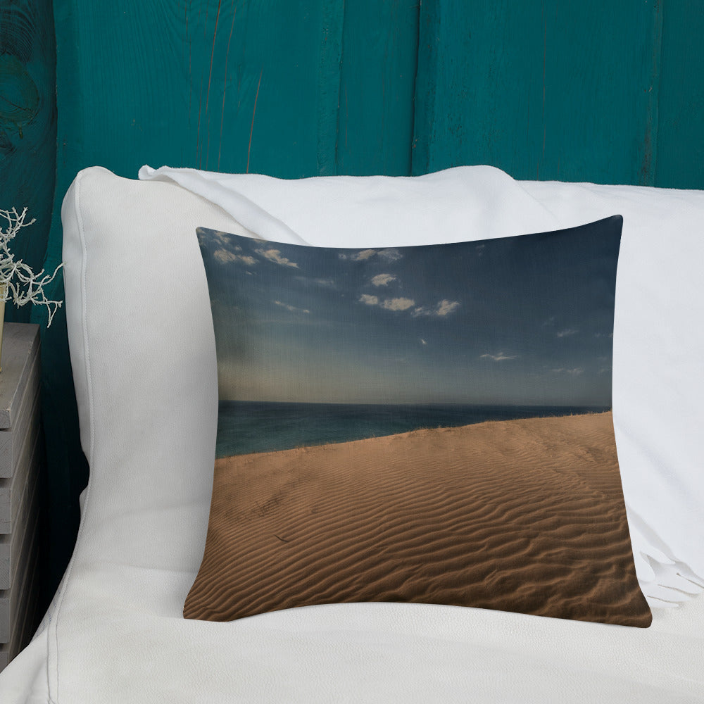 Wavy Dune Premium Art Pillow