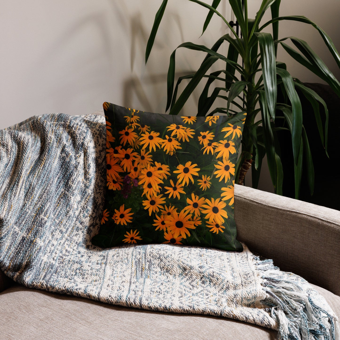 Spring Flowers Premium Art Pillow