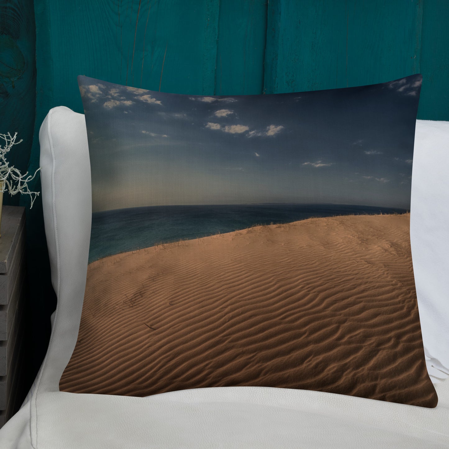 Wavy Dune Premium Art Pillow