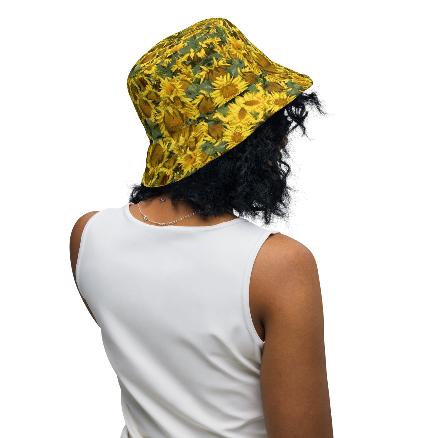 Sunflower Magic Reversible Bucket Art Hat