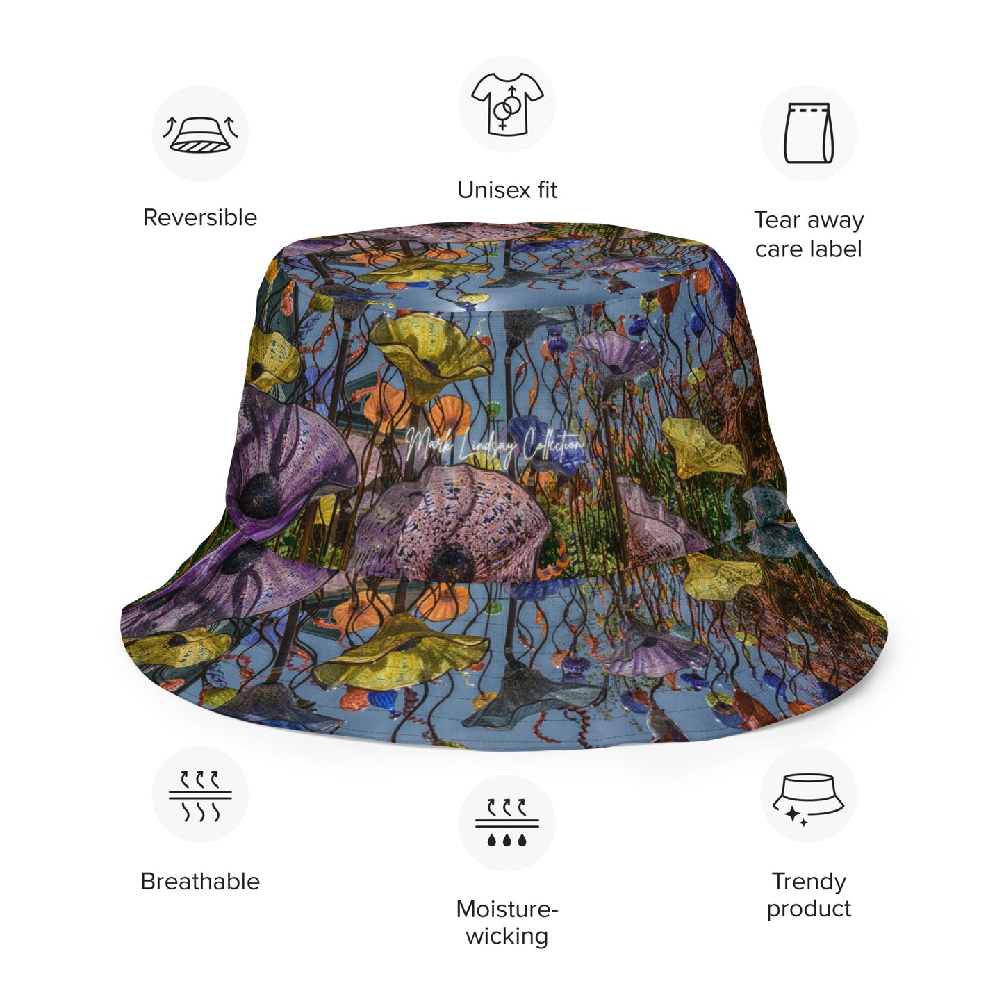 Magic Glass Reversible Bucket Art Hat