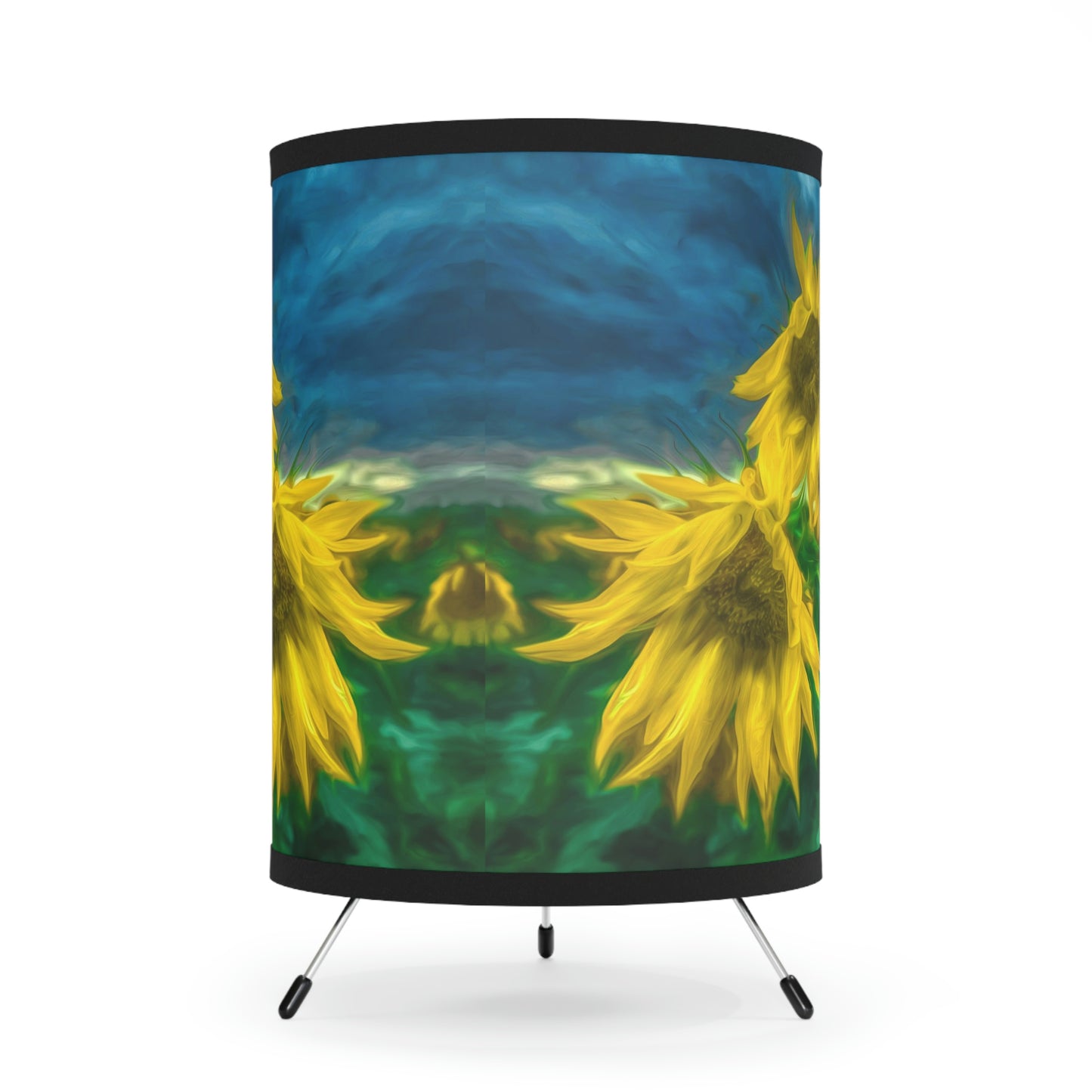Van Gogh Sunflowers Tripod Art Lamp