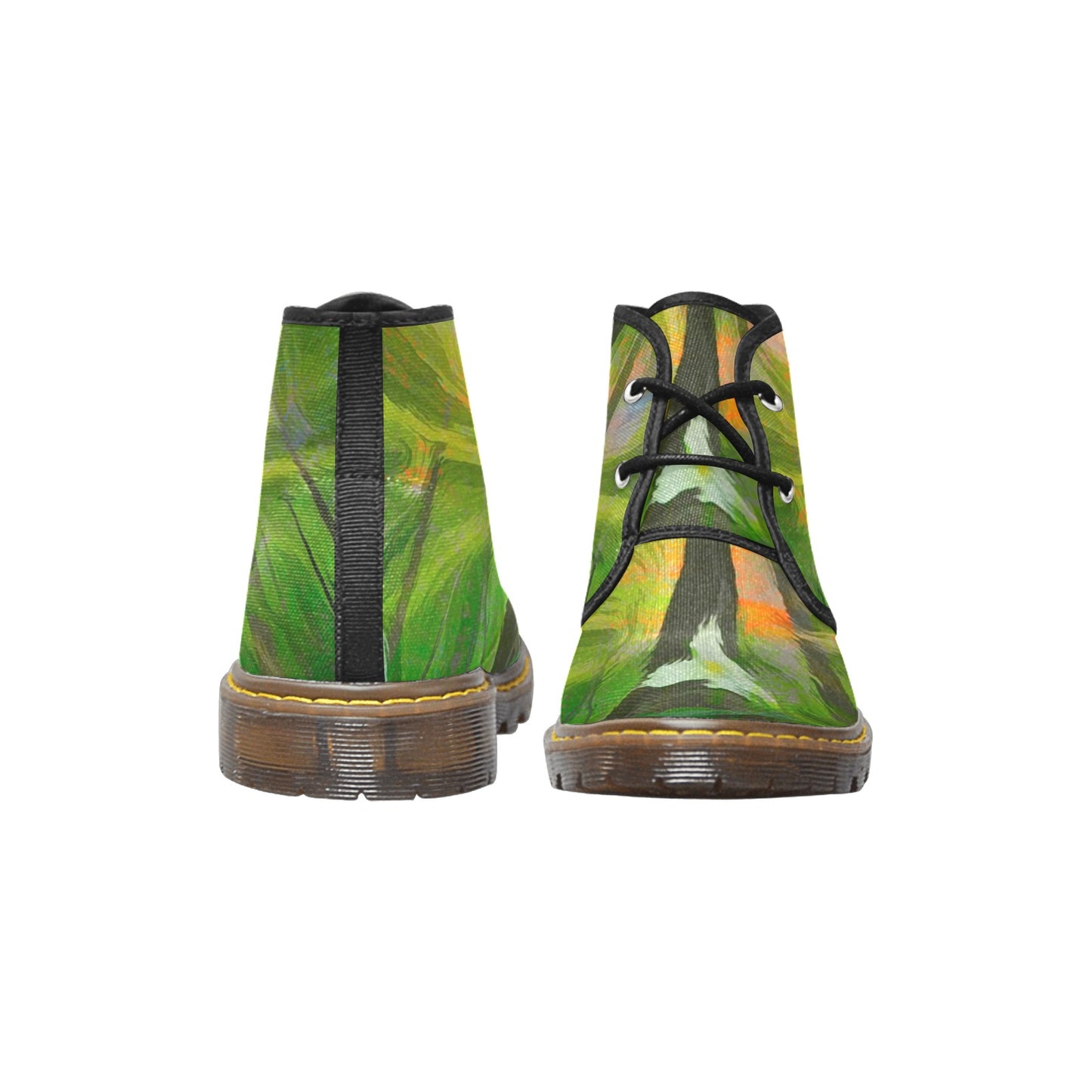 Van Gogh's Trillium & the Tree Women's Canvas Chukka Boots