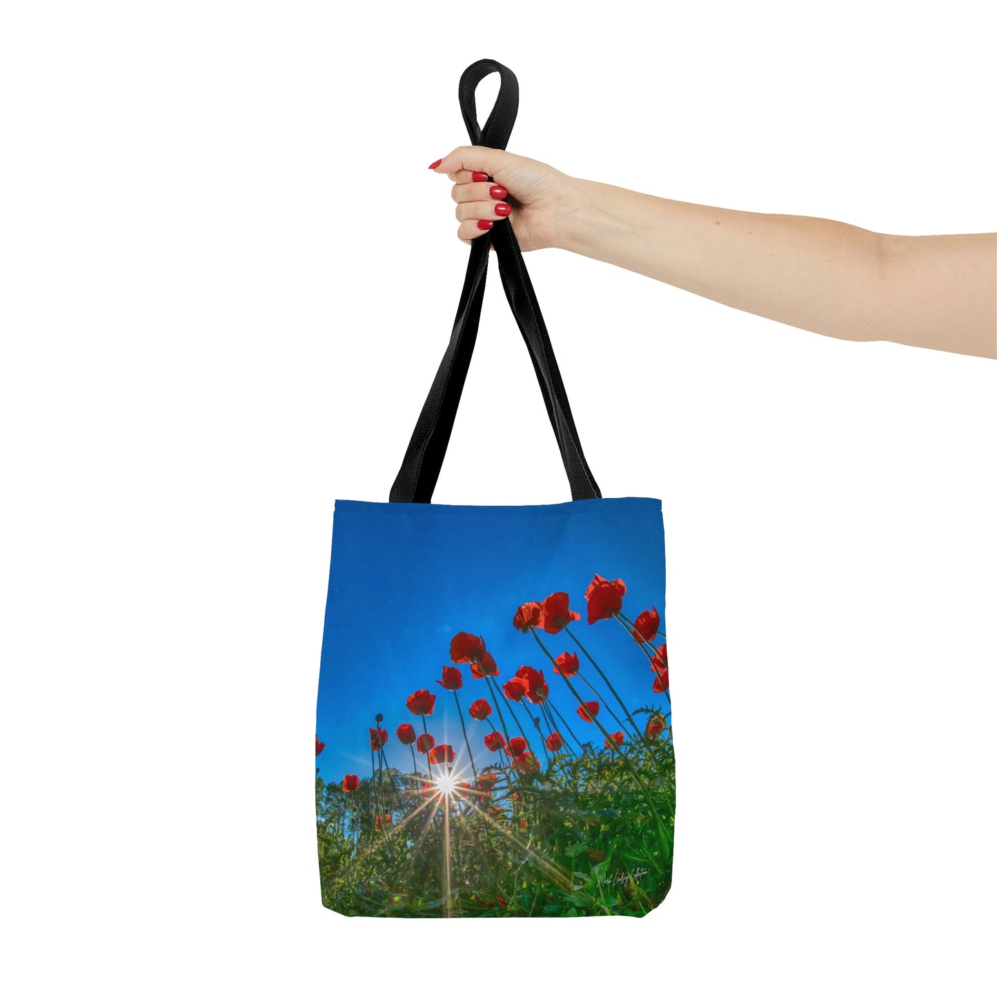 Orange Poppies Art Tote