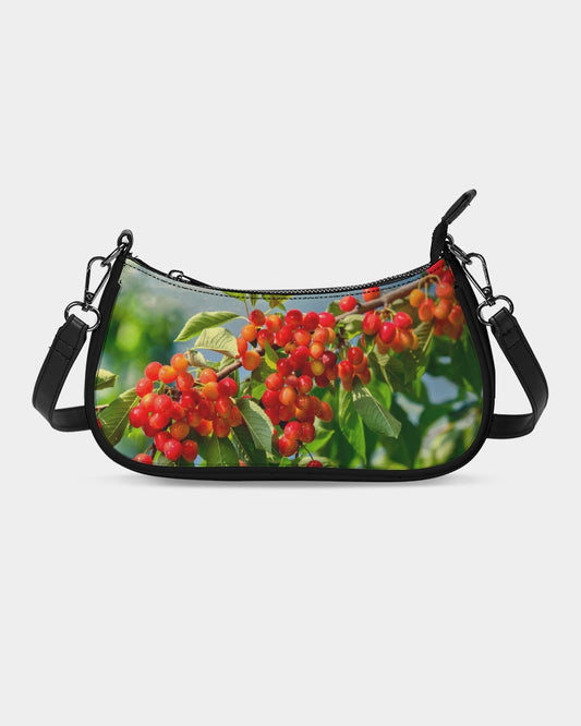 Cherry Capital Dual Shoulder & Wristlet Canvas Pouch