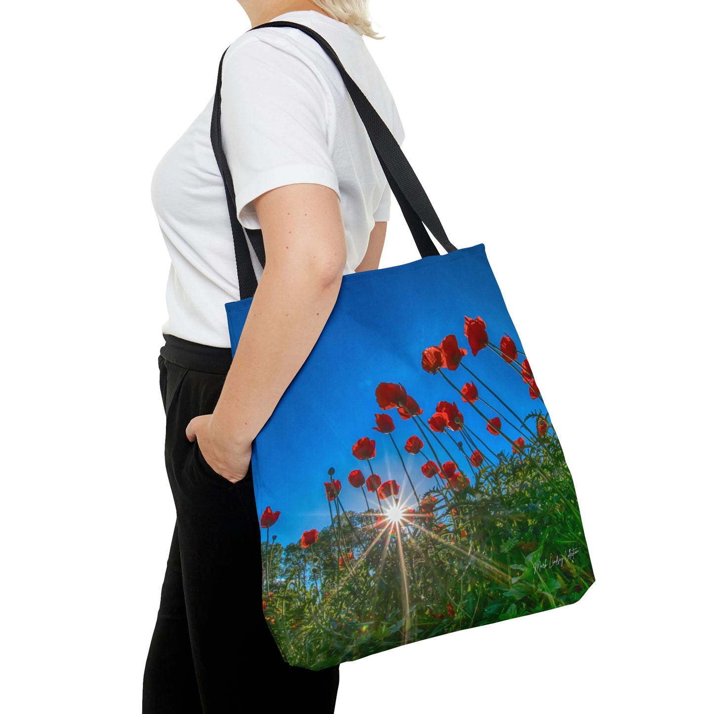 Orange Poppies Art Tote