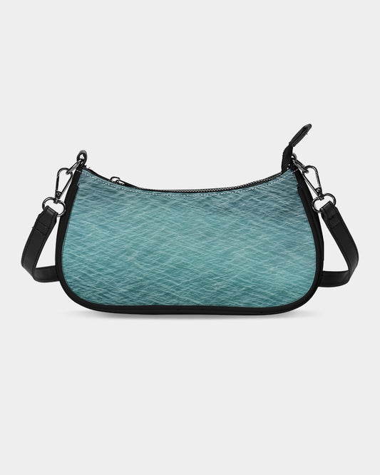 Lake Michigan Blue Dual Shoulder & Wristlet Canvas Pouch