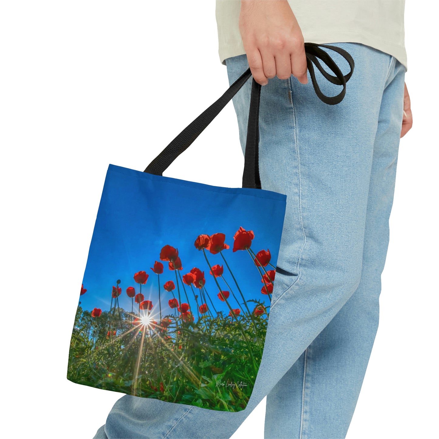 Orange Poppies Art Tote