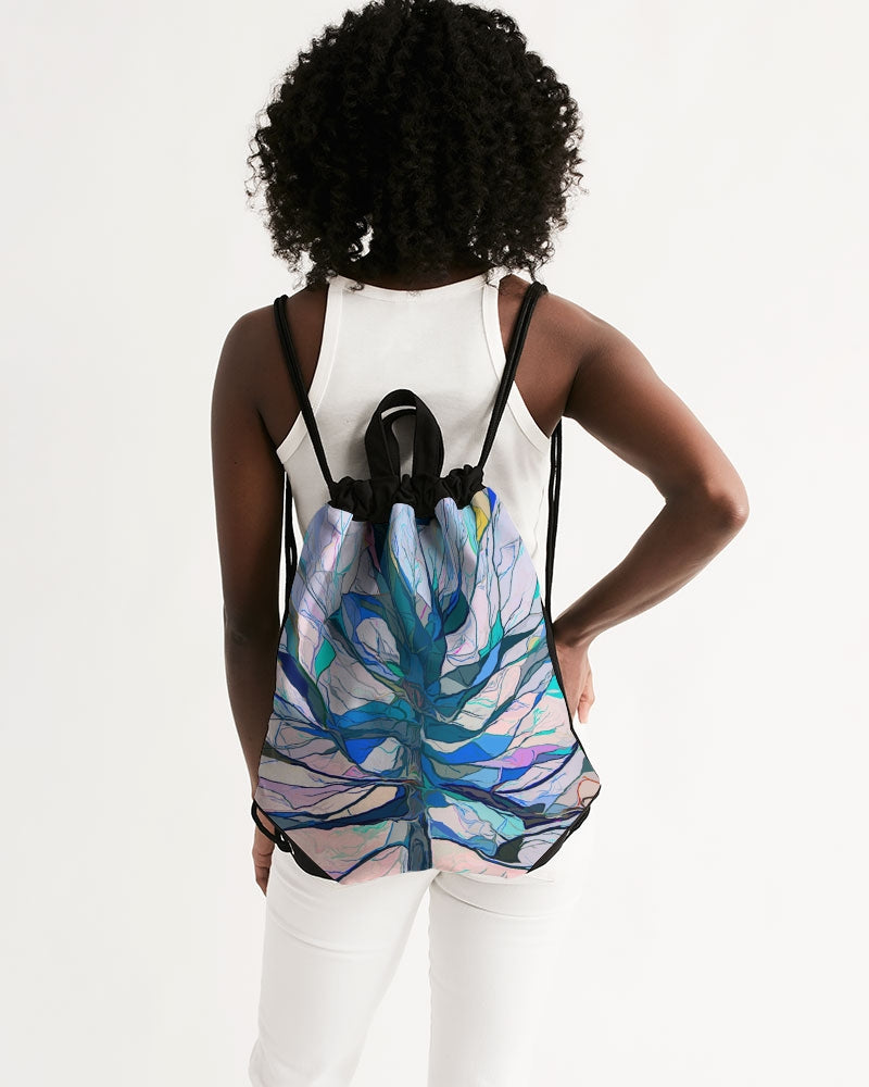 Tree of Color Canvas Drawstring Bag