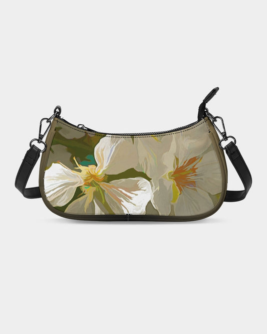 Cherry Blossom Dual Shoulder & Wristlet Canvas Pouch